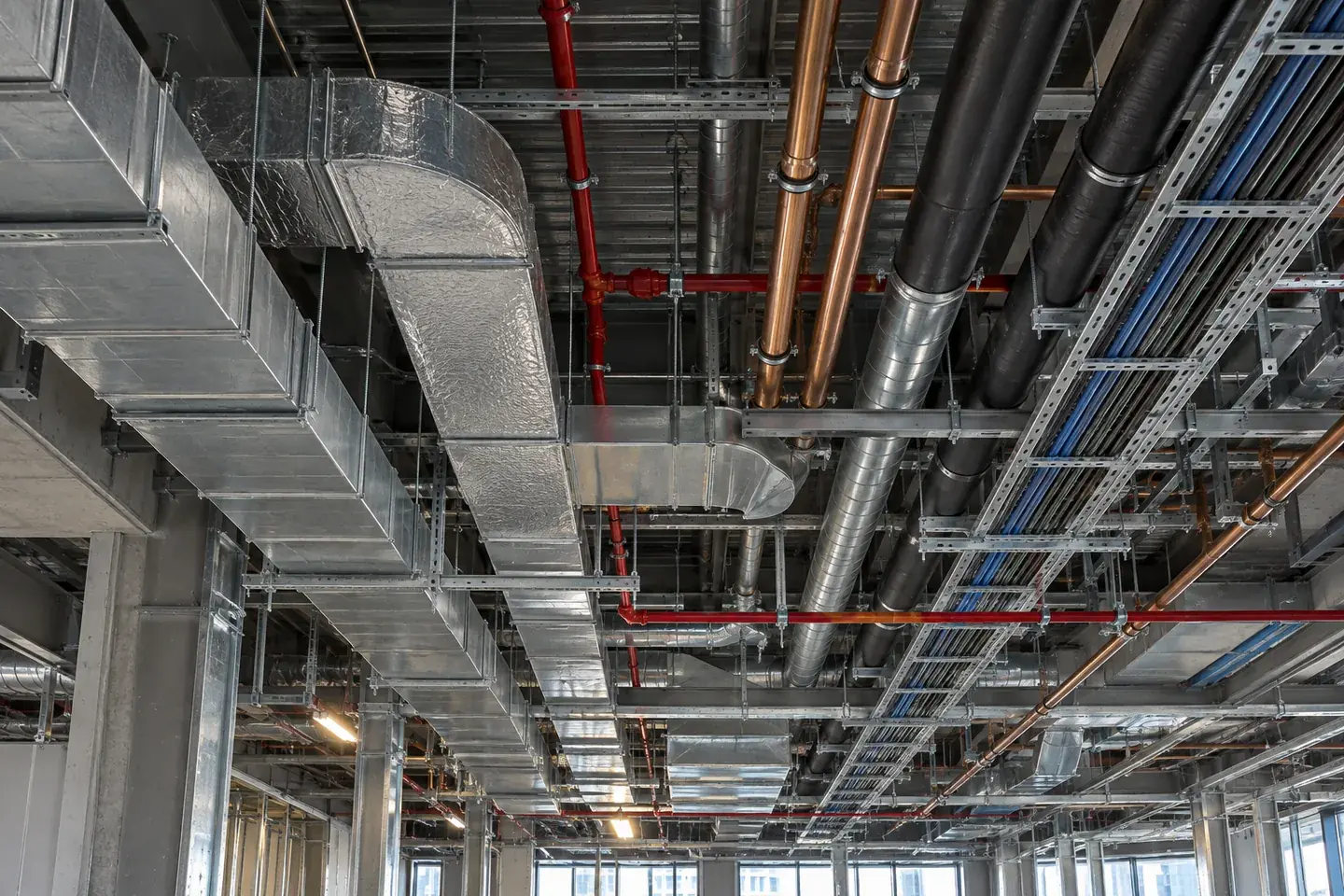 BIM coordination diagram connecting technical disciplines