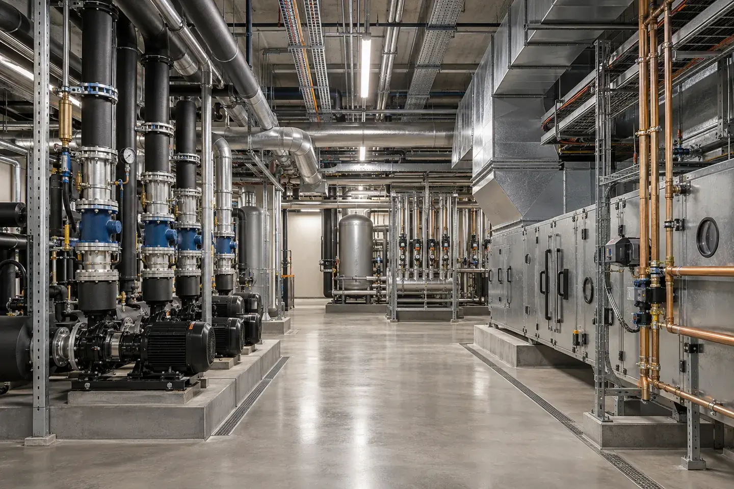 Integrated study of MEP systems within a ceiling void